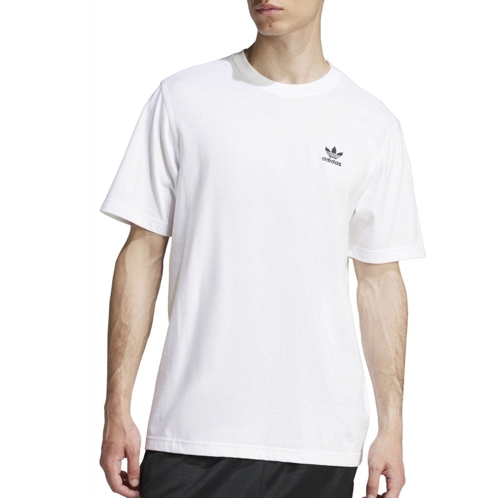 Adidas Originals Mens Essential Tee White Trefoil Logo T-Shirt IR9691 2XL